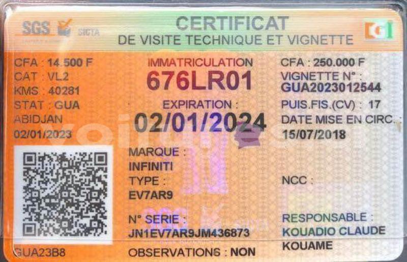 Big with watermark infiniti qx50 ivory coast aboisso 60051