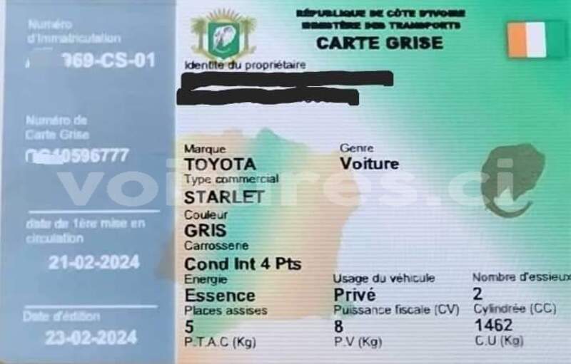 Big with watermark toyota starlet ivory coast aboisso 69716