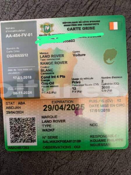 Big with watermark land rover range rover evoque ivory coast aboisso 71574